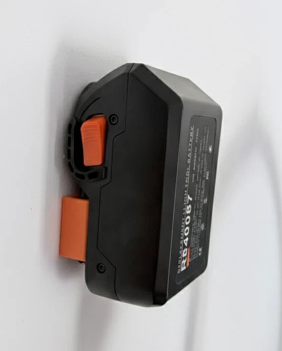 10x AEG Ridgid Cordless 18V Battery Holder Wall Mount Orange
