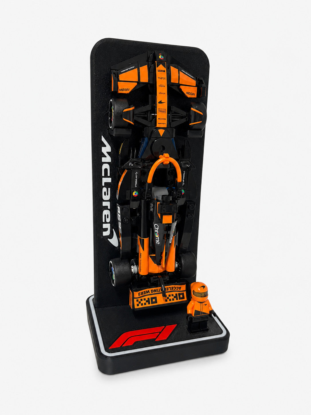 Display Stand compatible with LEGO F1 Speed Champions Race Car Teams