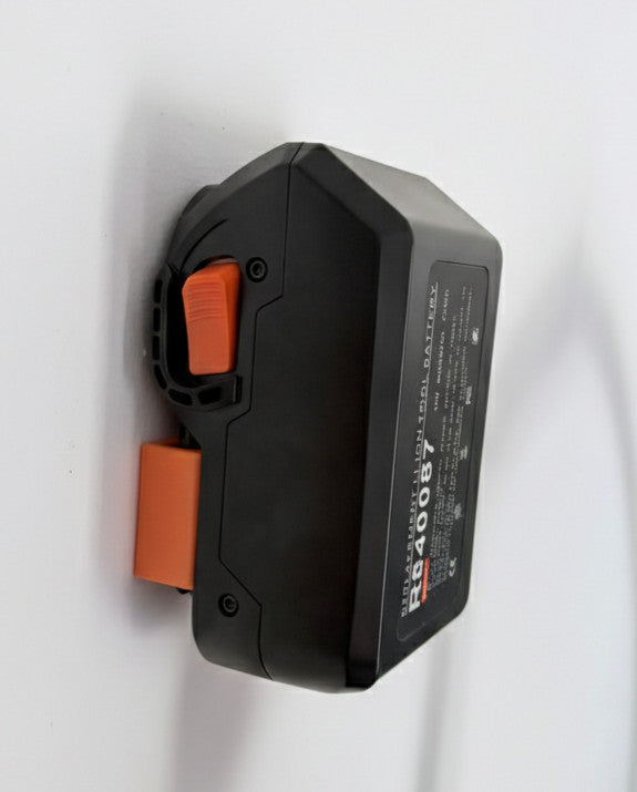 AEG Ridgid Cordless 18V Battery Holder Wall Mount Orange | Heavy Duty | AUS MADE