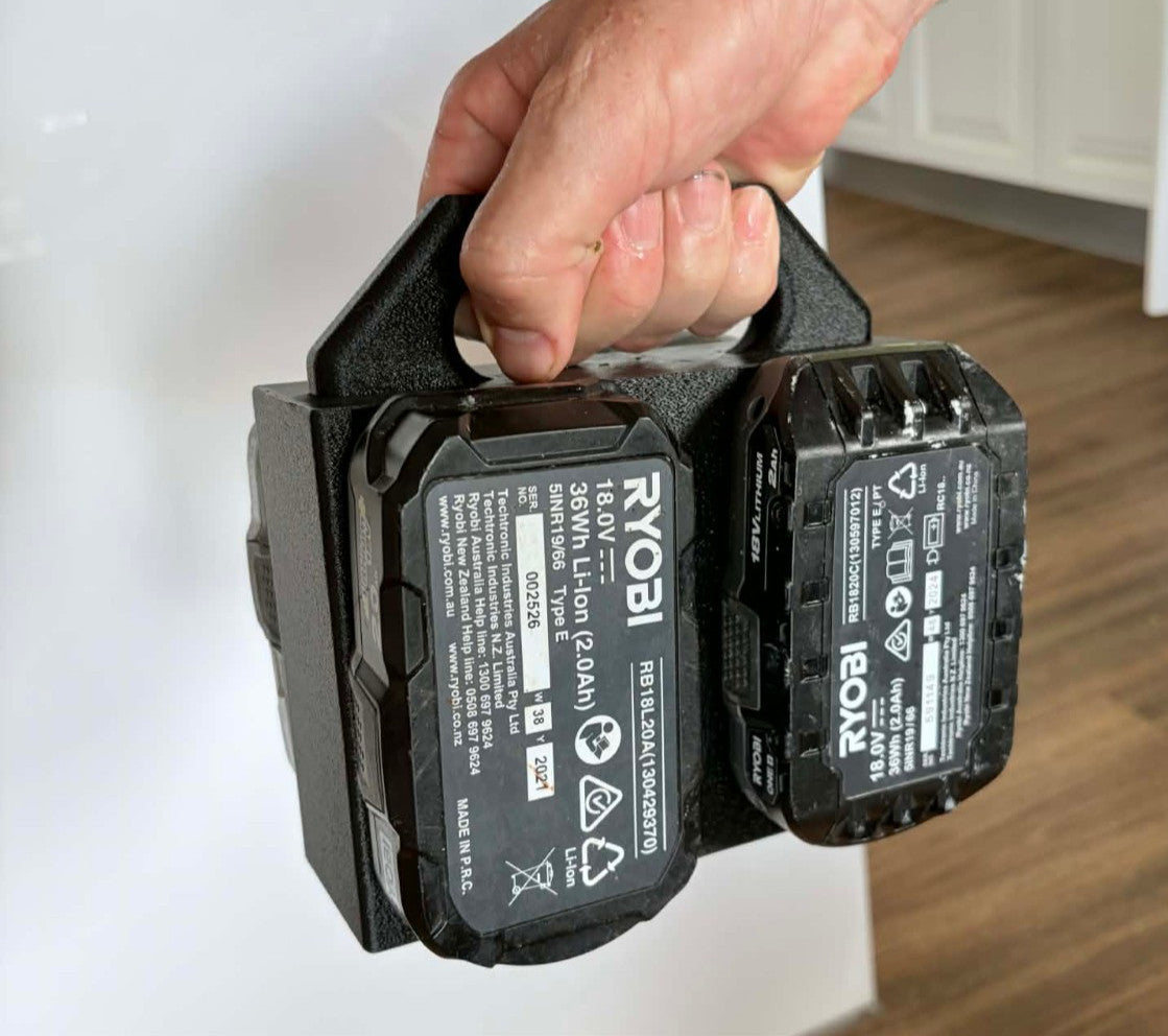 RYOBI 18V 4-slot Battery Caddy Carrier