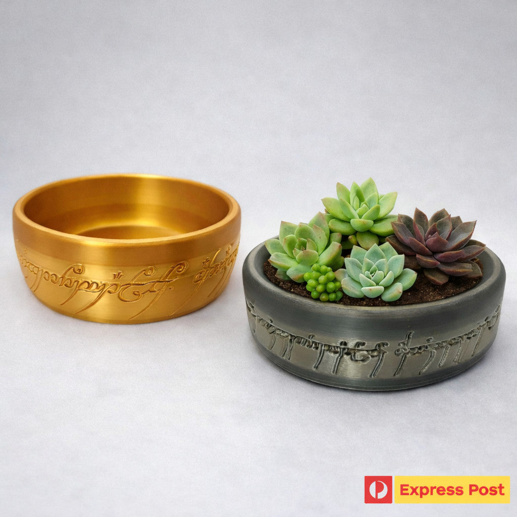 The One Ring Succulent Pot Planter - Perfect Lord of the Rings Fan Gift