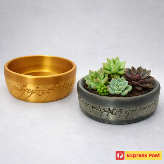 The One Ring Succulent Pot Planter - Perfect Lord of the Rings Fan Gift