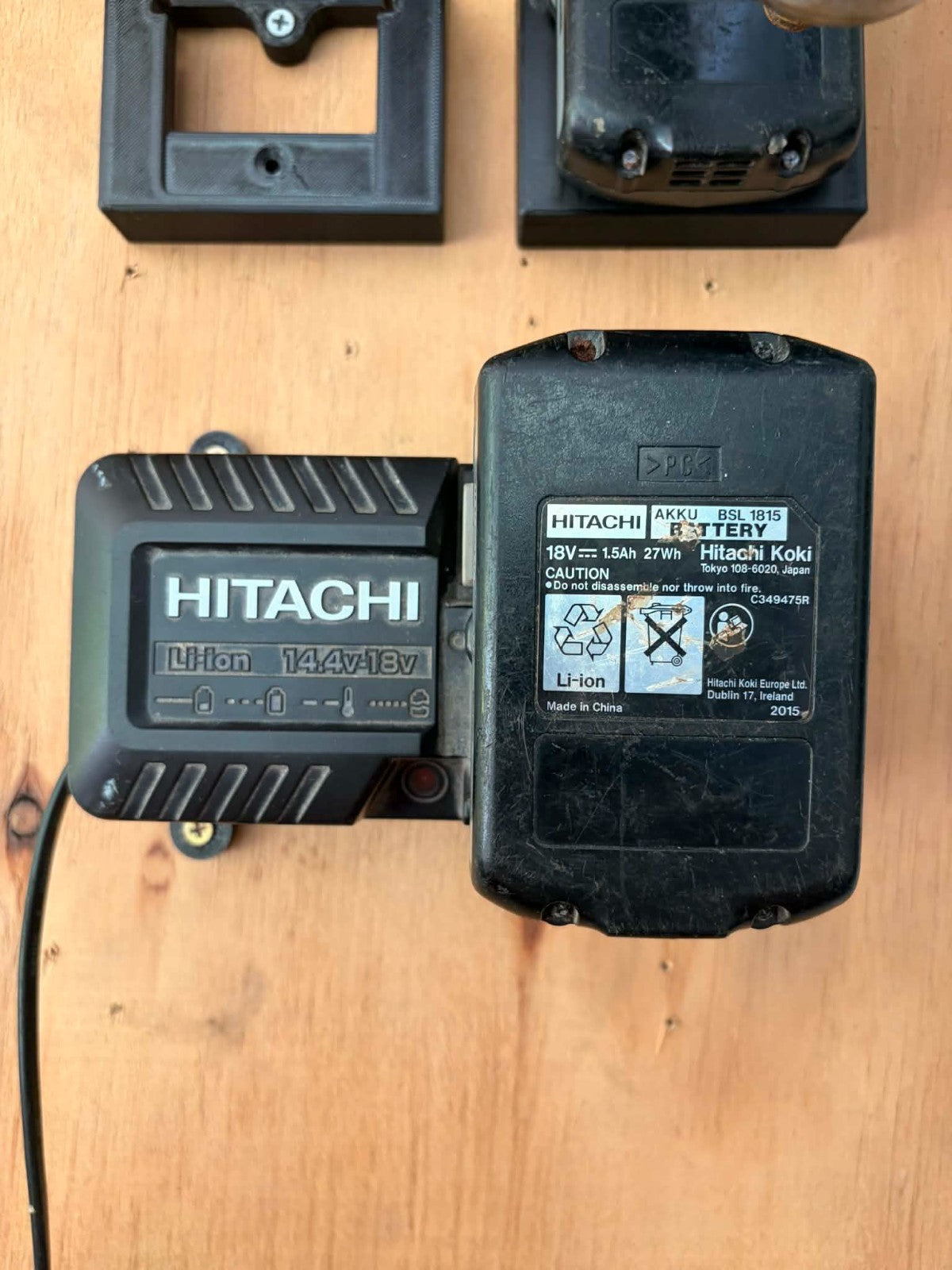 Wall Mount For Hitachi Hikoki Metabo Battery Charger Holder New! HEAVY DUTY! AUS