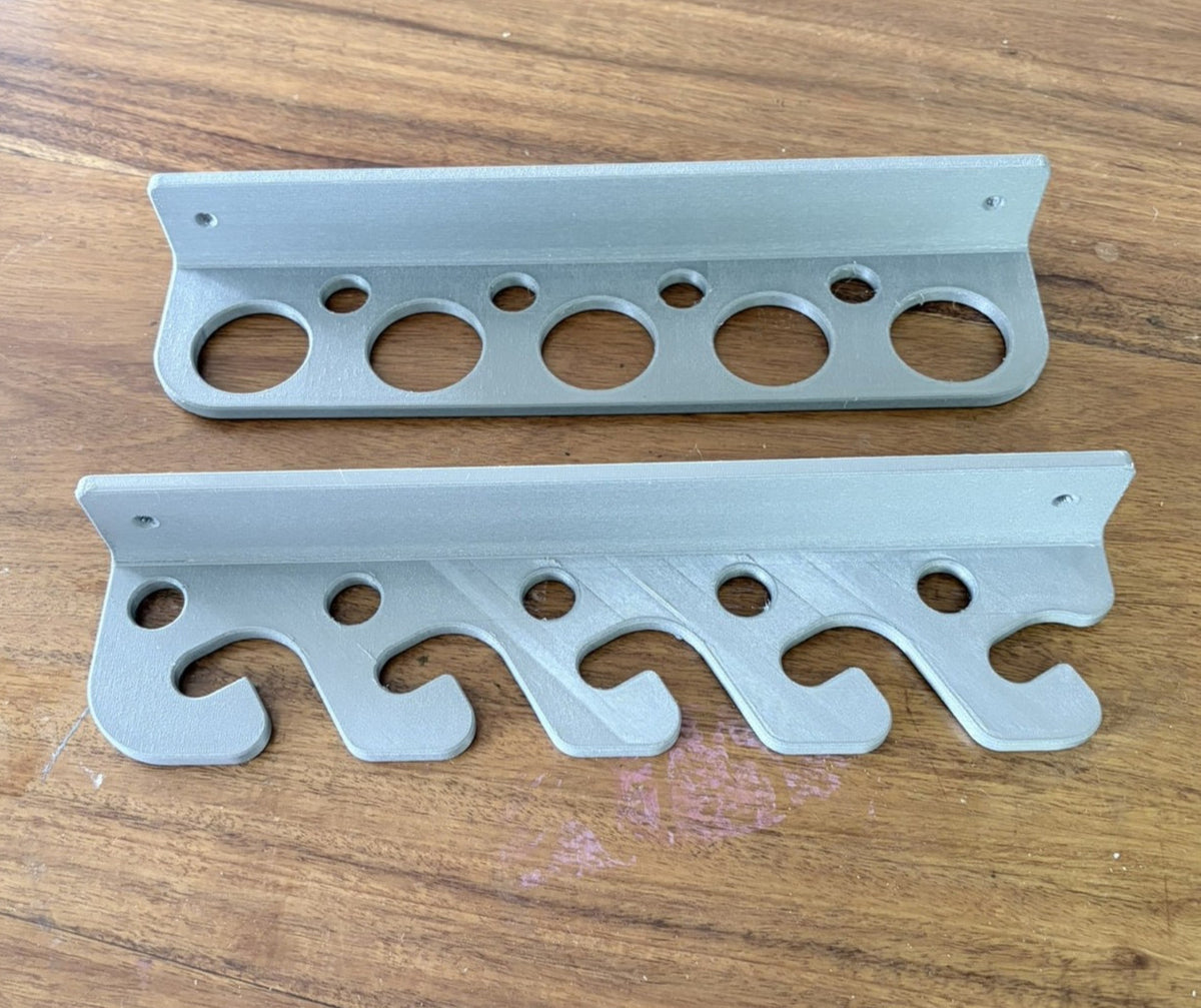 Fishing Rod Holder - Wall or Ceiling Storage Rack Carrier for 4/5 Rods AUS MADE