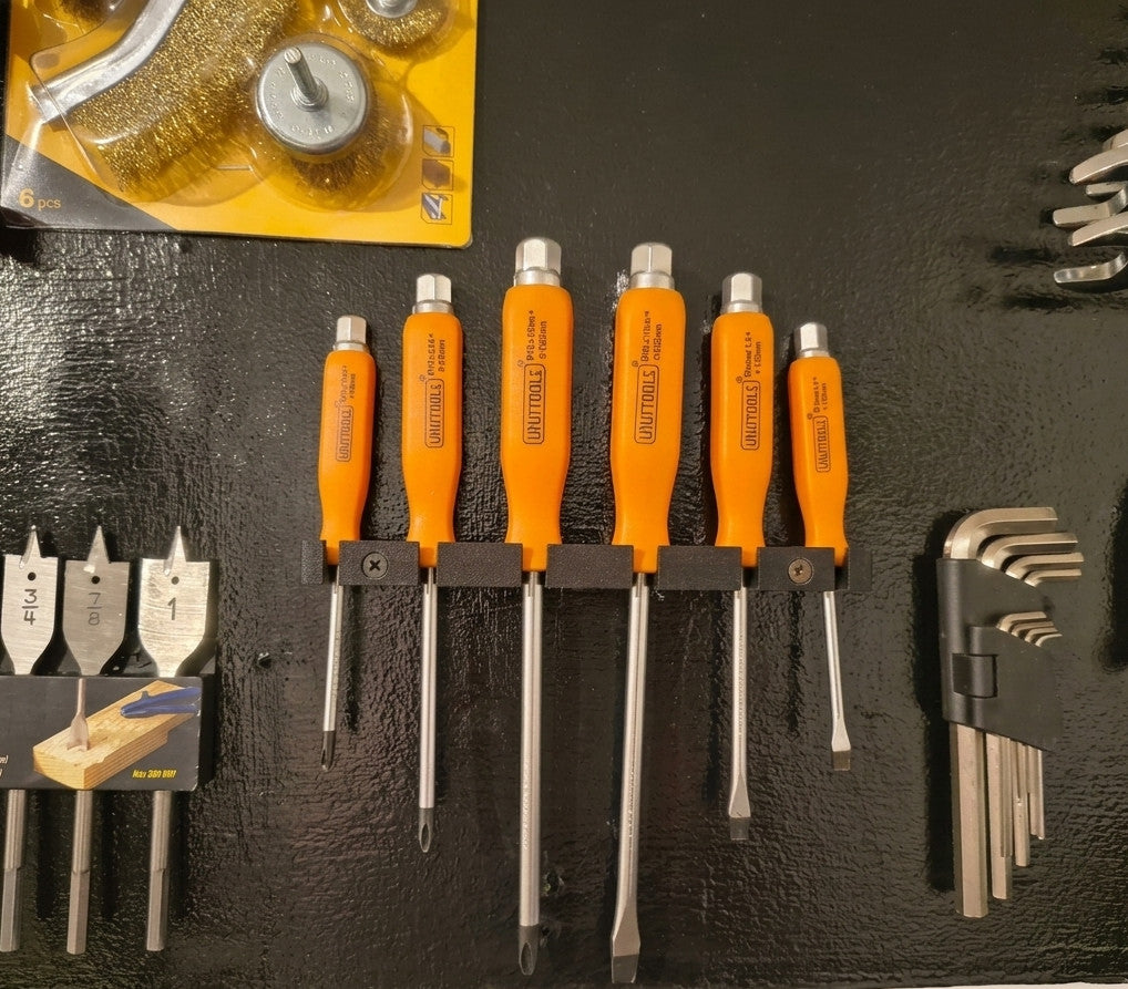 2x Screwdriver Organiser Holder Wall Shelf Mount Rack | AUS MADE | Free Post!!