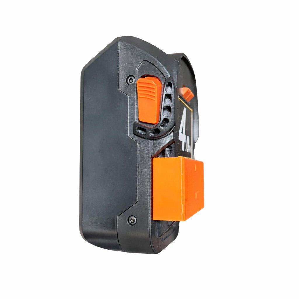 AEG Ridgid Cordless 18V Battery Holder Wall Mount Orange | Heavy Duty | AUS MADE