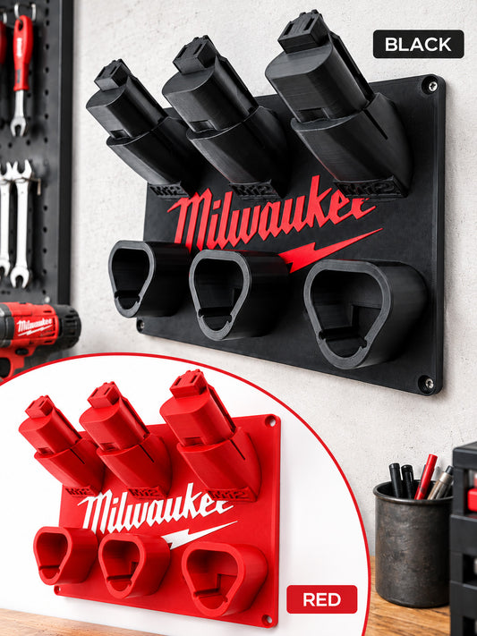 PREMIUM Storage Mount for Milwaukee M12 12V Tool & Battery Combo Holder