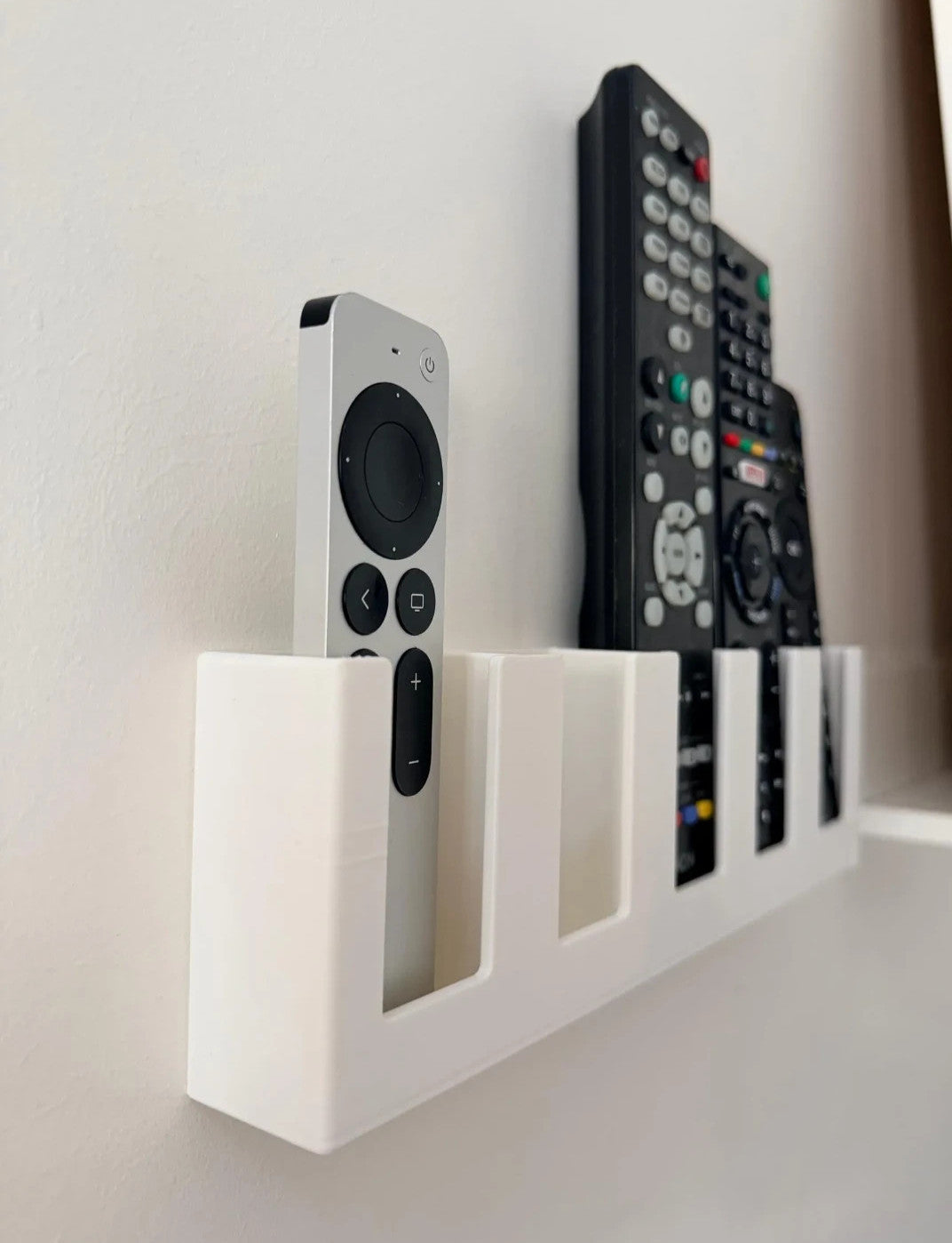 Remote Control Wall Mount Holder for 5 Remotes ~49mm