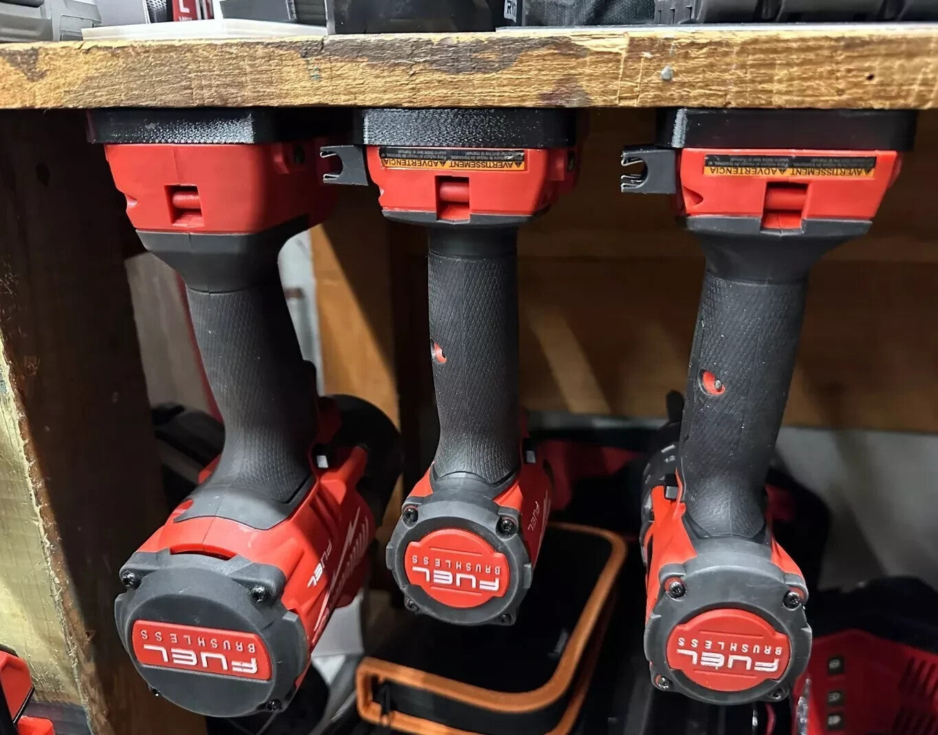5x Milwaukee 18V Tool Holder Wall Mount