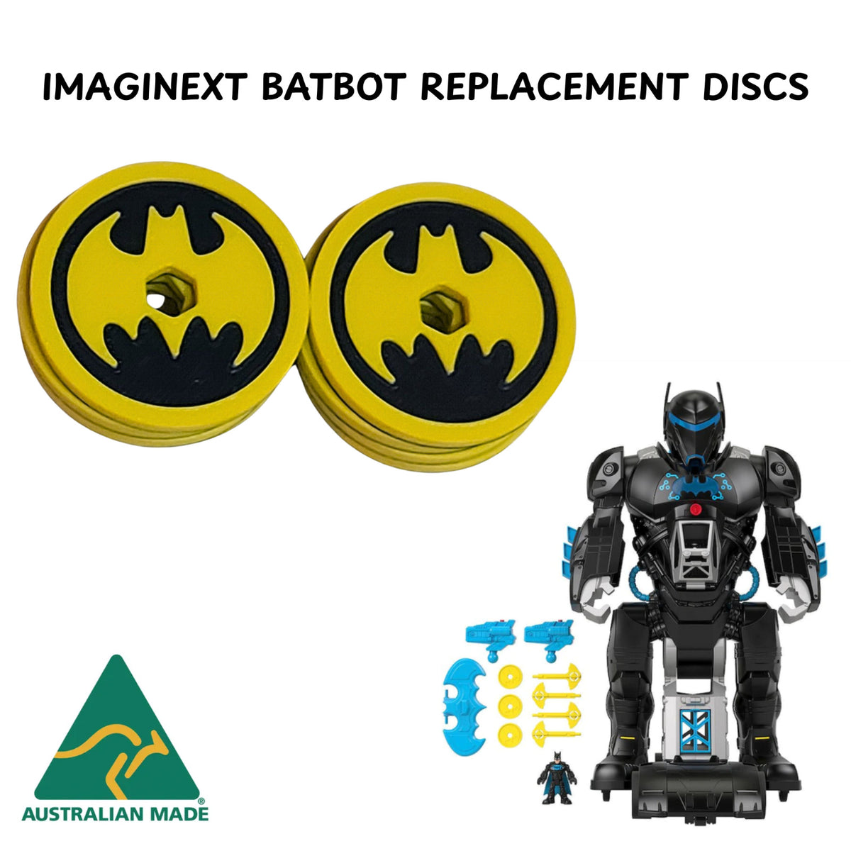 Imaginext DC Super Friends Bat-Tech BatBot Batman Replacement Discs
