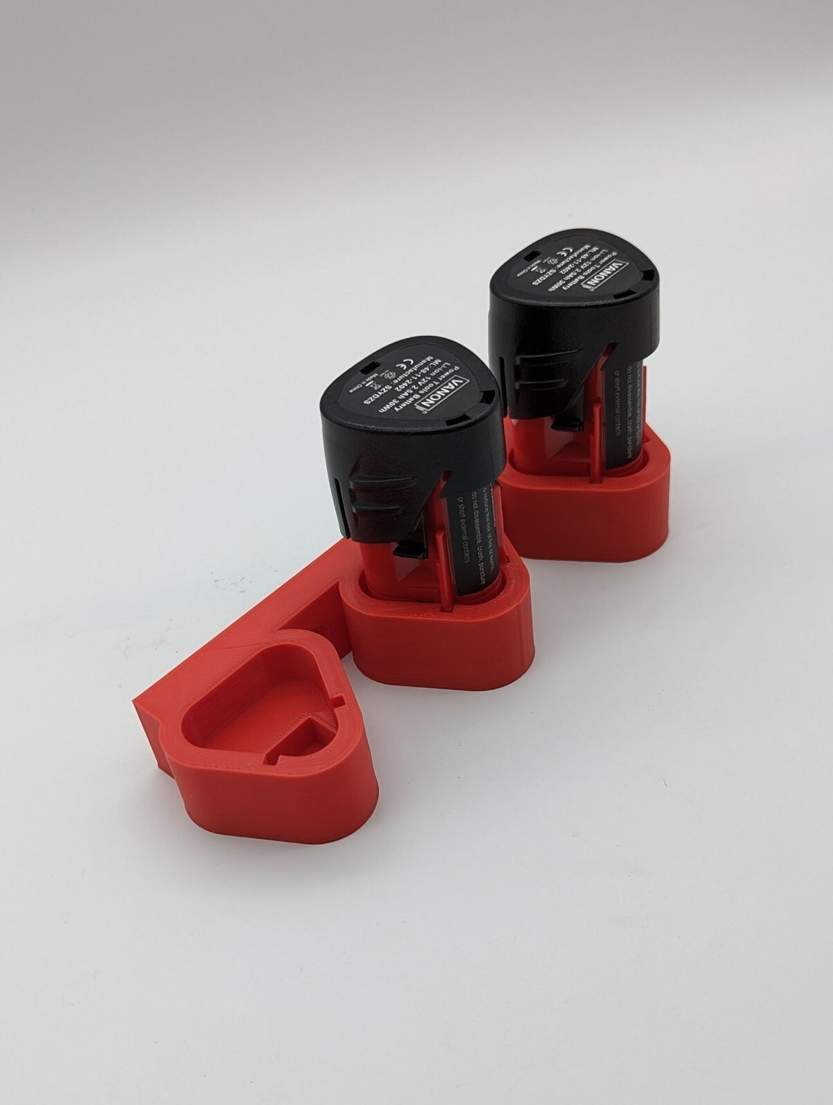 2x Milwaukee M12 12V Battery Wall Mount Holder