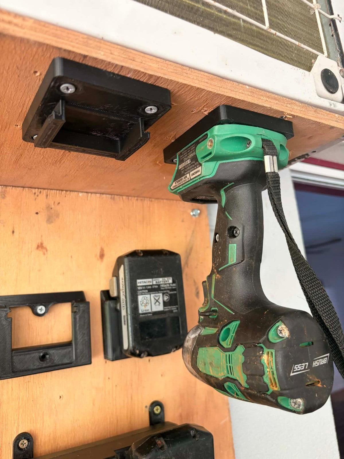 Hitachi / Hikoki / Metabo 18V 36V Battery, Tool & Charger Wall Mount Holder BUNDLE