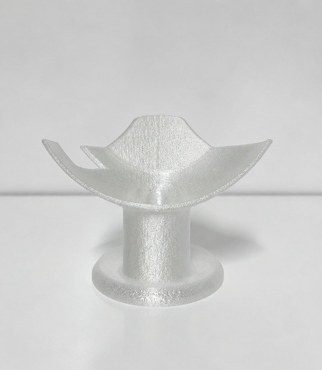 Google Home Nest Mini Vertical Mount Holder Stand in PEARL WHITE CRYSTAL