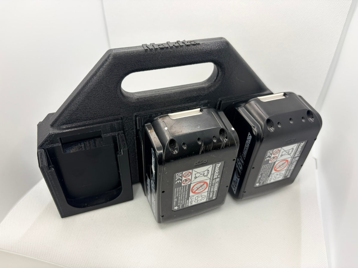 Makita 18V LXT Battery Holder Caddy Carrier Locking/Click-in for 6 Batteries