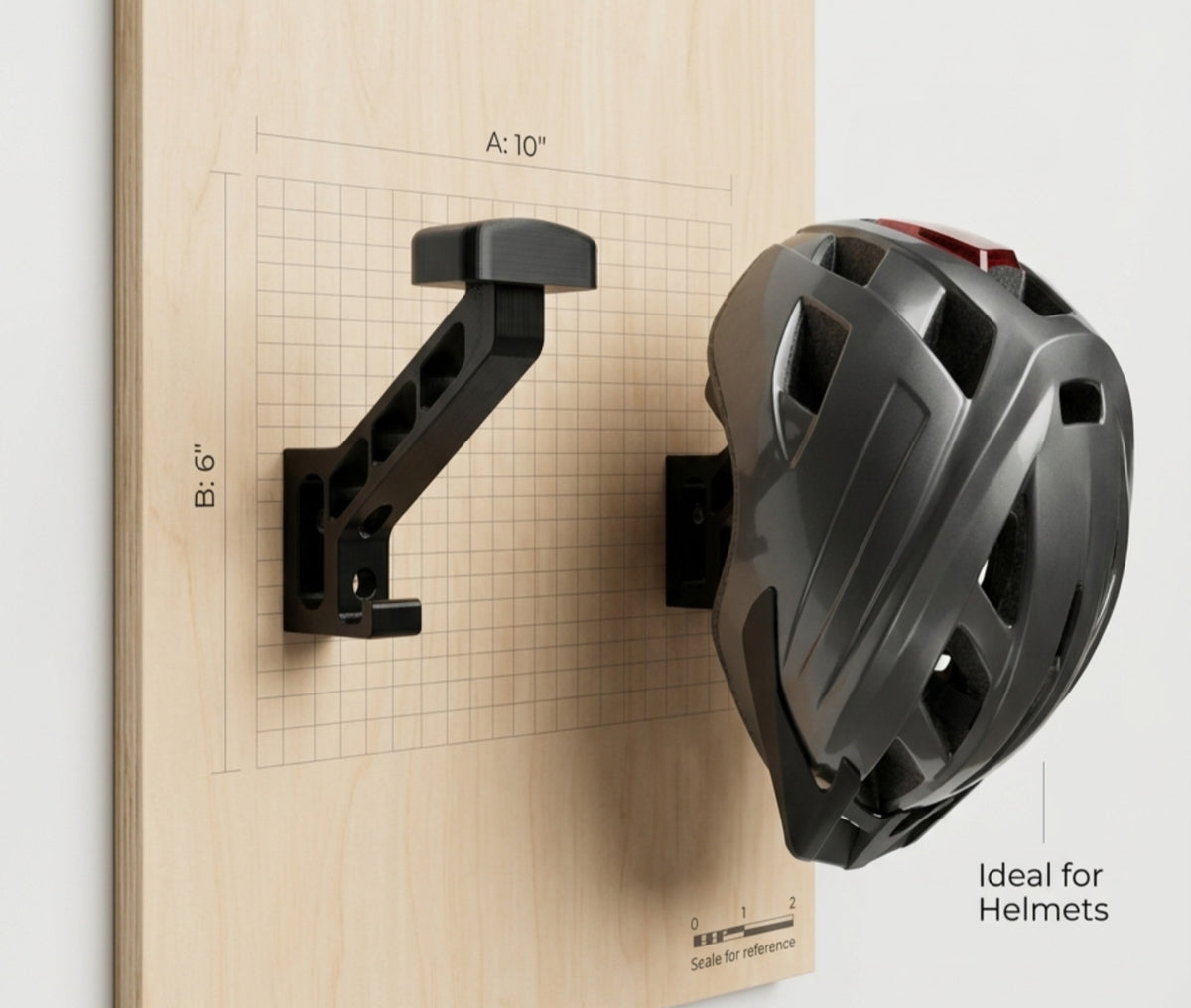 Helmet Wall Mount Holder Display Stand Motorsports Cricket Collectible AUS MADE