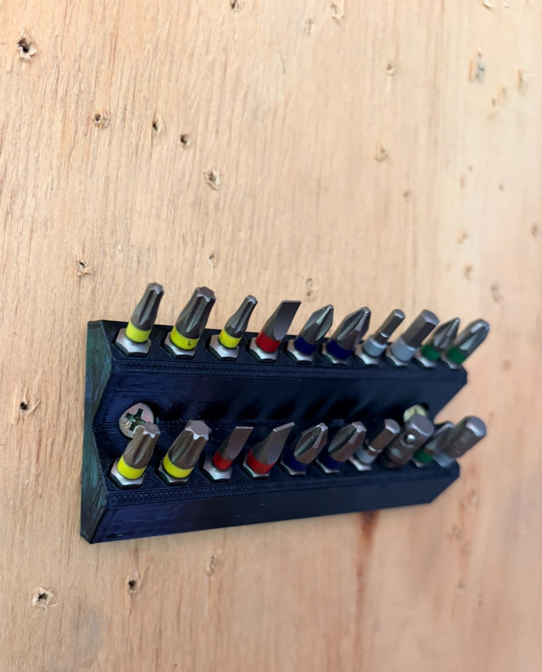 20/36 HEX SHANK BITS Holder Driver Drill Wall Mount Display Rack Storage