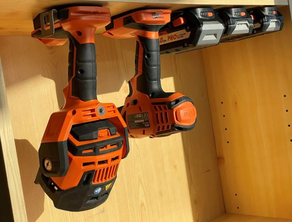 10 PACK AEG Ridgid Cordless 18V TOOL Holder Wall Mount Bracket Storage AUS MADE