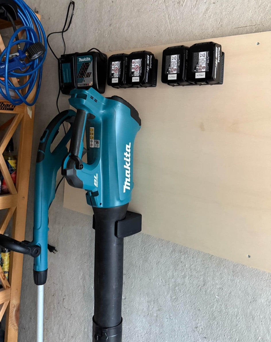 Makita 18V Battery Holder Wall Mount - 1/2/3/4 Batteries