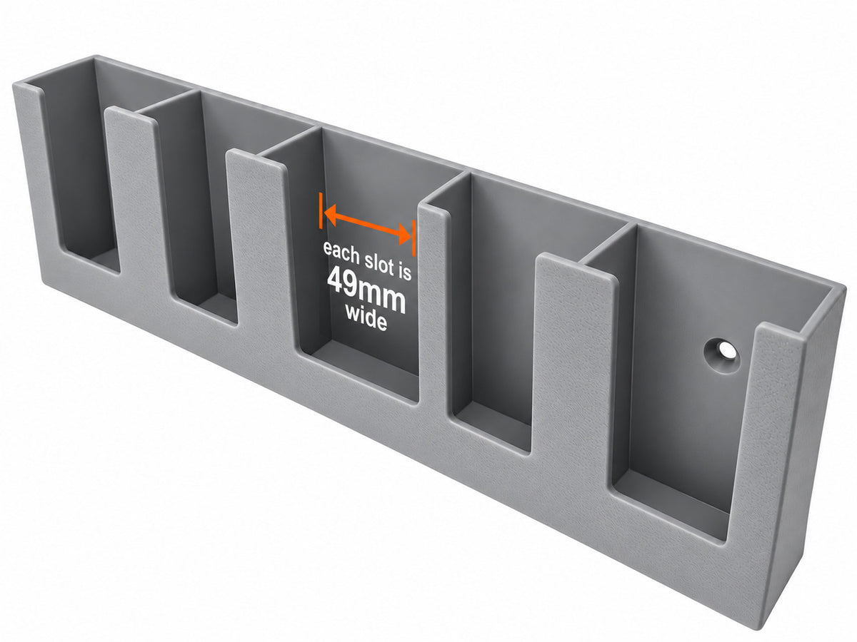 Remote Control Wall Mount Holder for 5 Remotes ~49mm