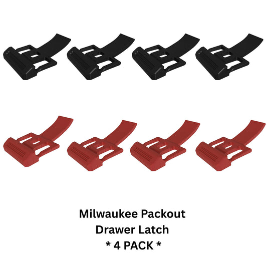 4 PACK Milwaukee Packout Drawer Latch- Replacement Bar Release Clip AUS MADE