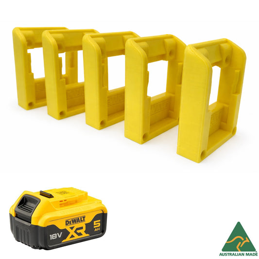 DeWalt Battery Holder / Wall Mount For Dewalt 18V/20V Batteries - 5/10 Pack