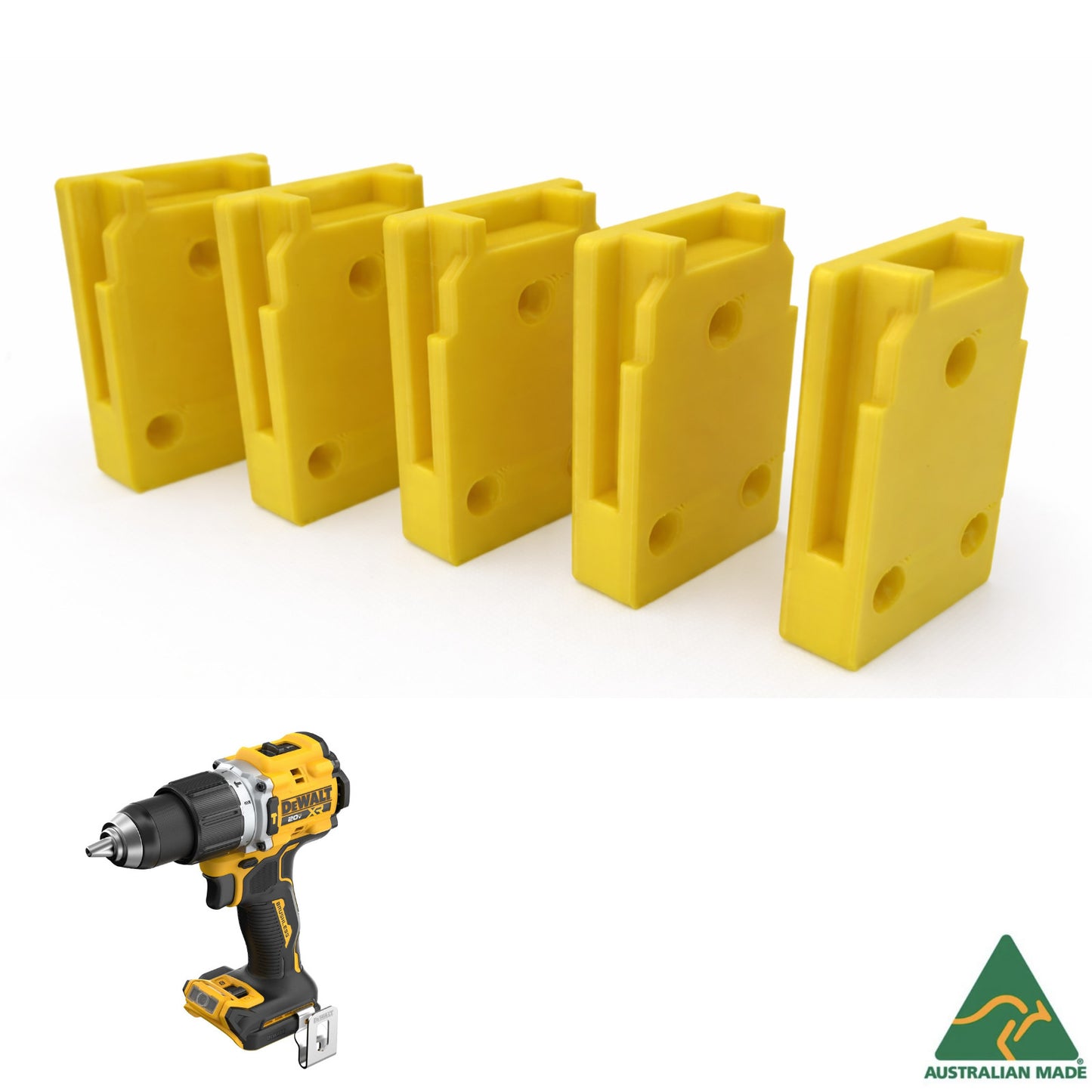 Dewalt Tool Wall Mount For 18V & 54V Drill and Driver 5/10 Pack