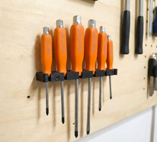 2x Screwdriver Organiser Holder Wall Shelf Mount Rack | AUS MADE | Free Post!!