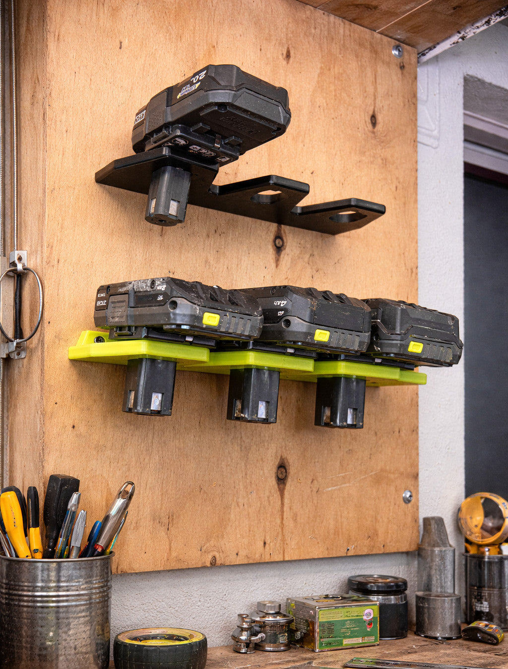 Ryobi ONE+ 18v Tool Skin & Battery BUNDLE Wall/Shelf Mounts Kit