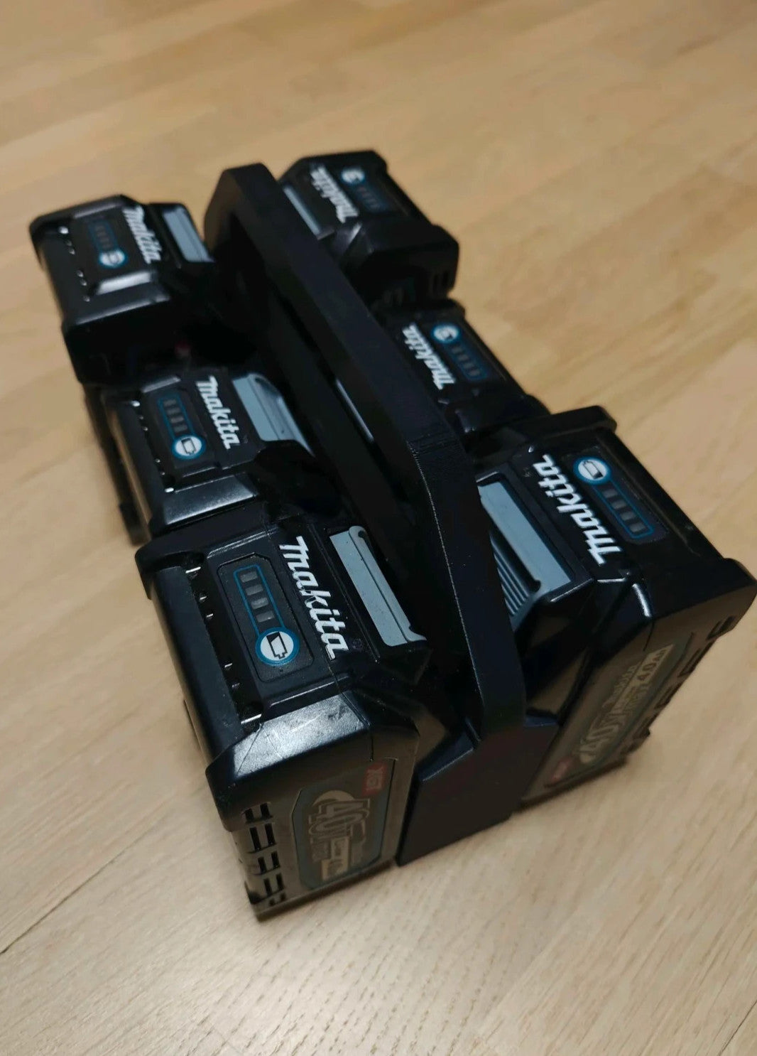 Makita 40V Battery Holder Caddy Carrier | Storage for 6 Batteries
