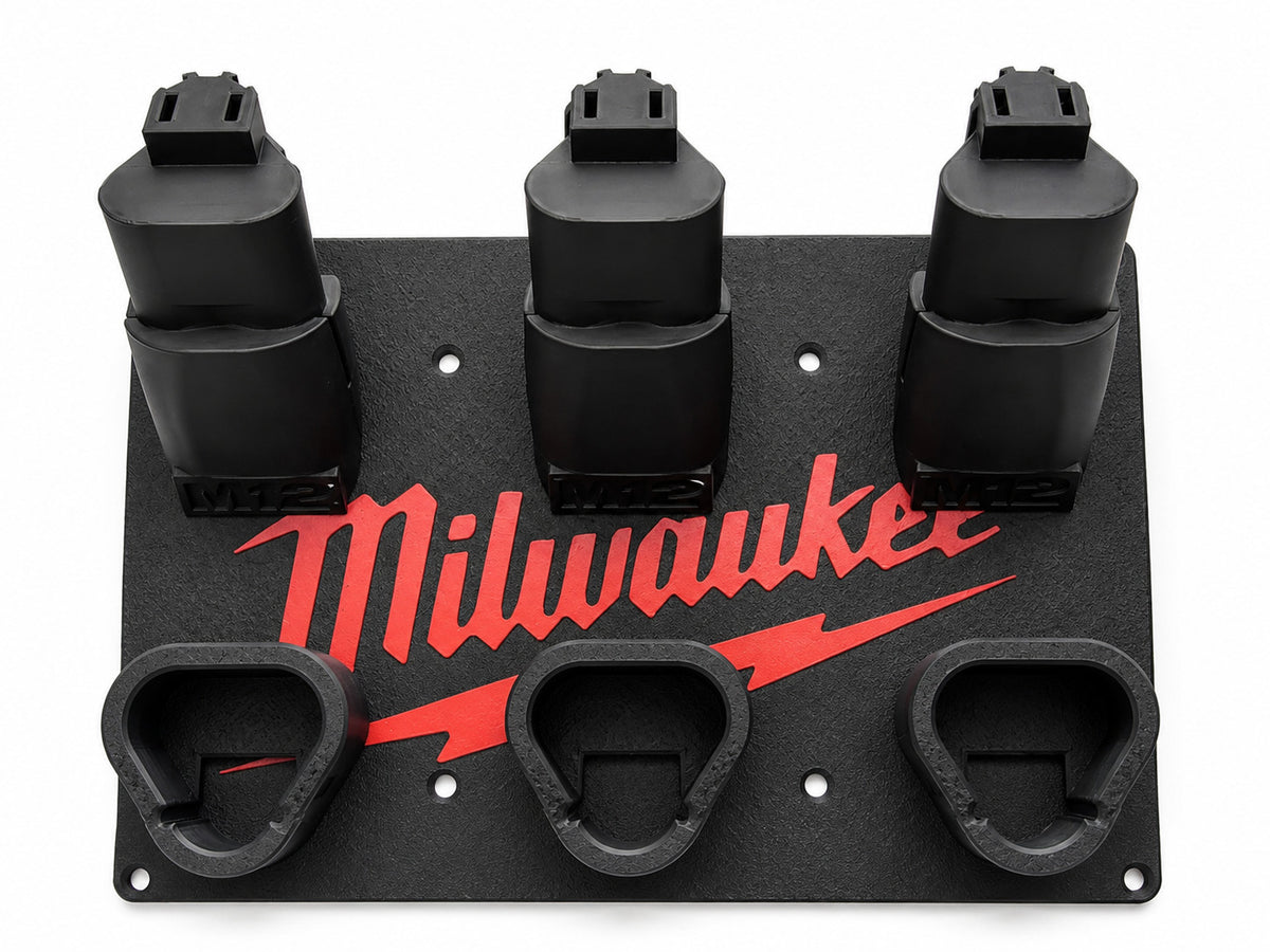 PREMIUM Storage Mount for Milwaukee M12 12V Tool & Battery Combo Holder