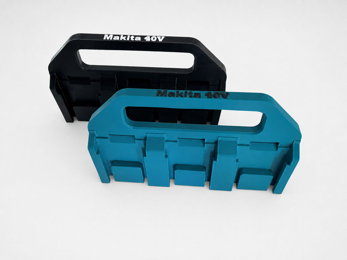 Makita 40V Battery Holder Caddy Carrier | Storage for 6 Batteries