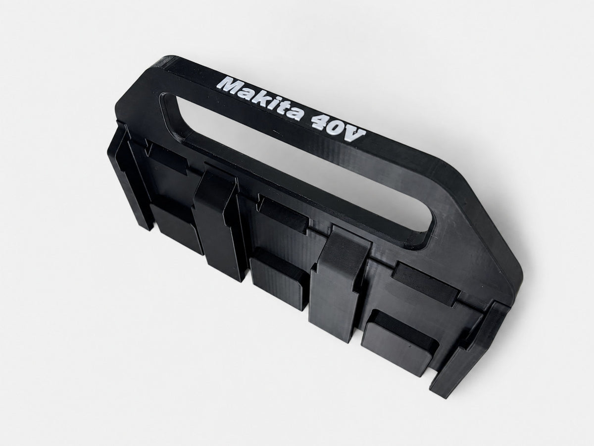 Makita 40V Battery Holder Caddy Carrier | Storage for 6 Batteries