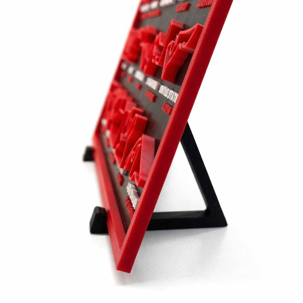 Formula 1 F1 2026 Calendar Desk Display Tracks with Stand