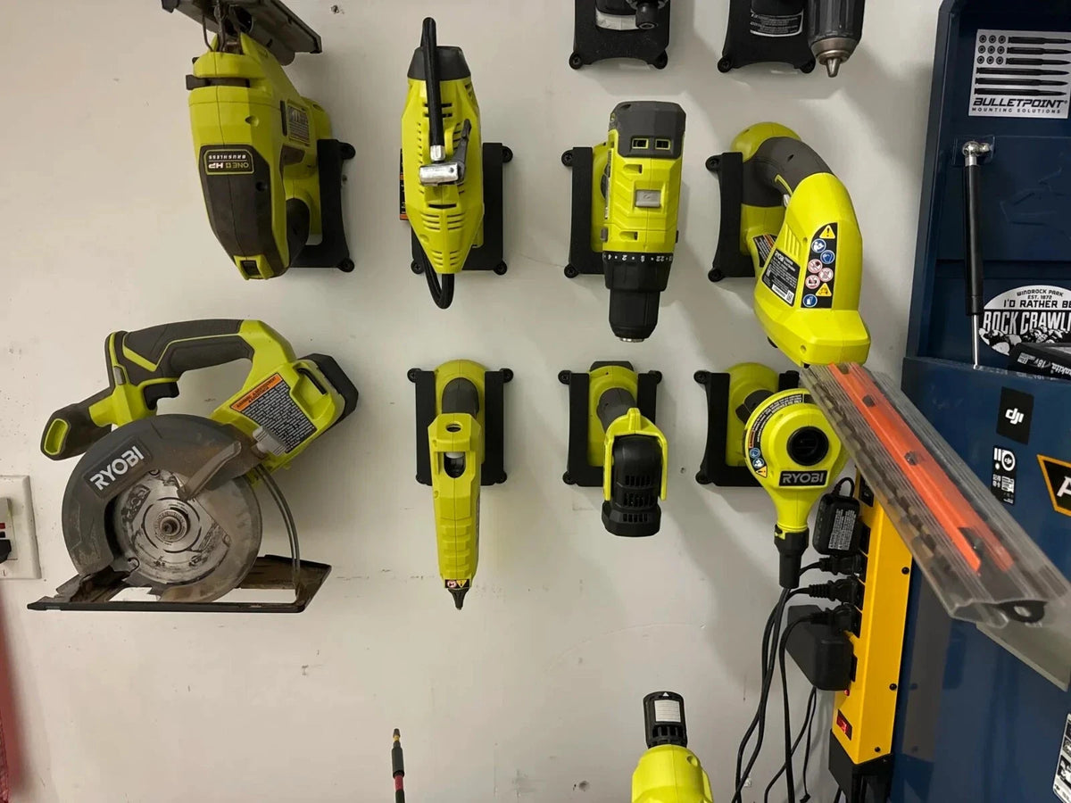 8x Ryobi One+ 18V Tool Drill Driver Skin Holder Mount Storage