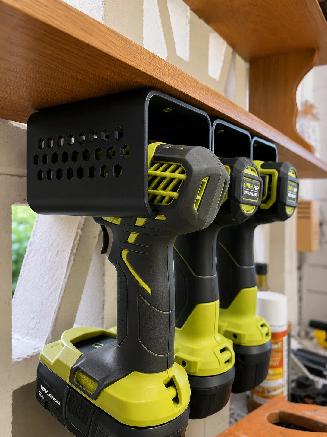 Universal Drill Storage Holder Wall Mount for Cordless Power Tools | Heavy Duty