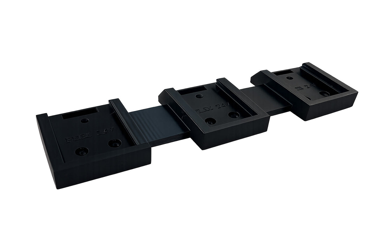 Triple Battery Holder for FLEX 24V Batteries Wall Mount Holder Storage