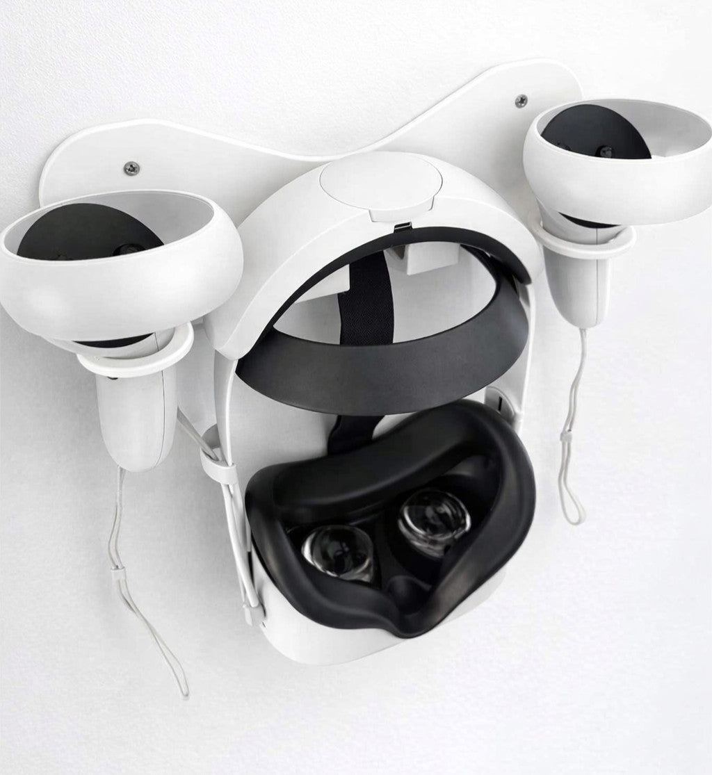 Meta Quest 2, 3, 3s WALL MOUNT VR Headset Controller Holder Stand Storage | AUS