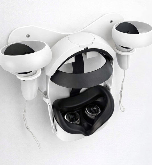 Meta Quest 2, 3, 3s WALL MOUNT VR Headset Controller Holder Stand Storage | AUS