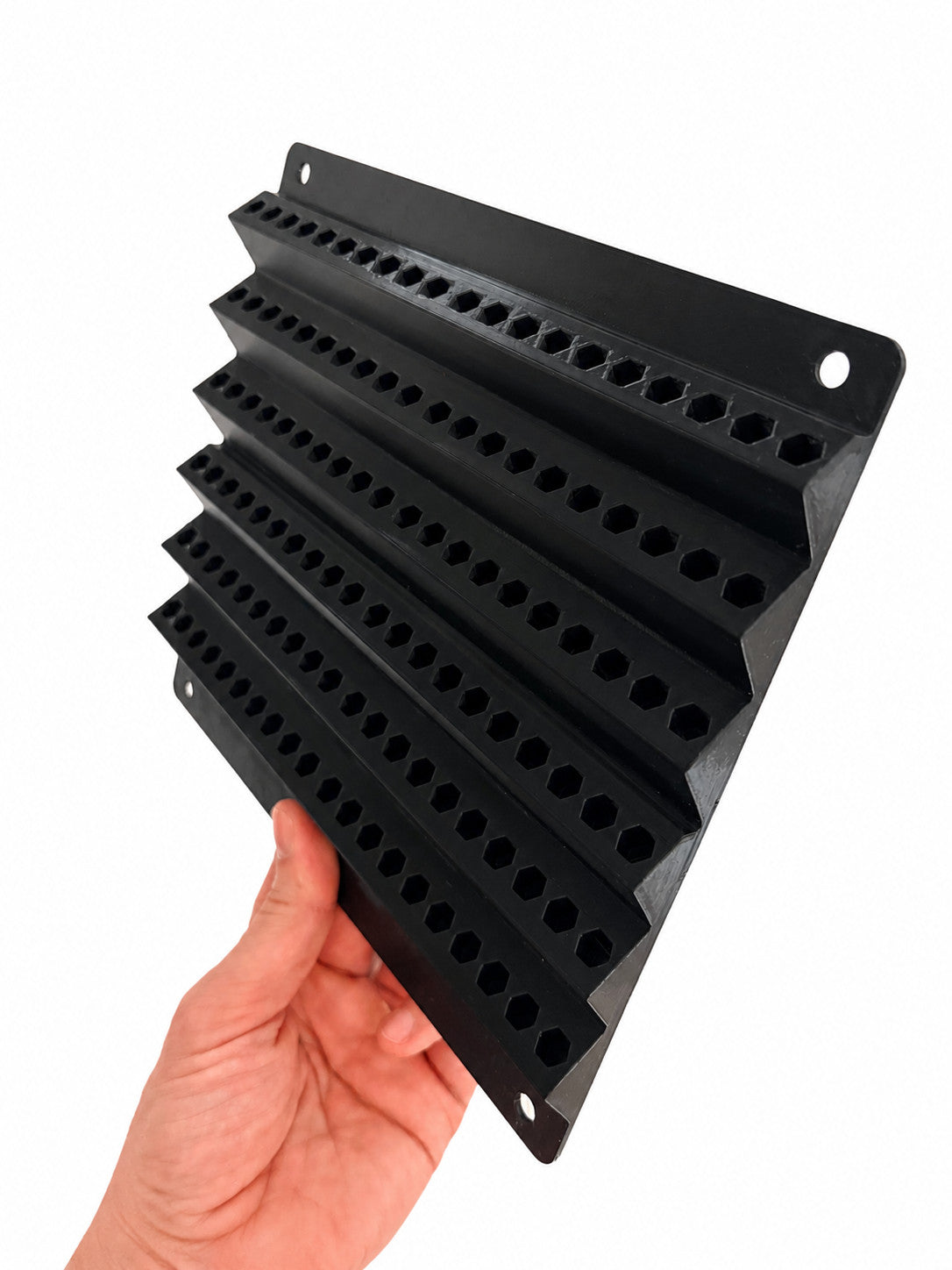 120 HEX SHANK BITS Holder Wall Mount Display Rack Storage Drill Driver AUS MADE