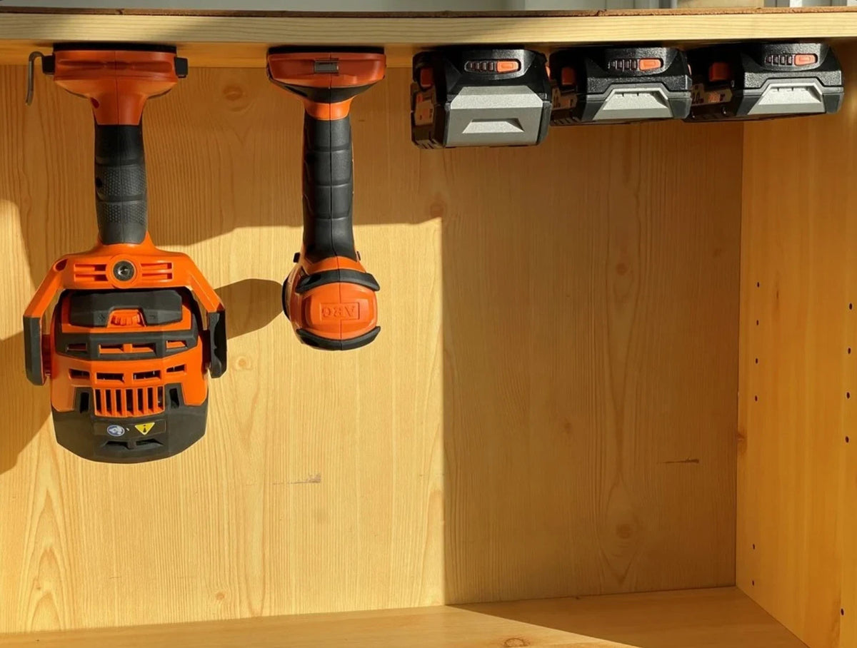 10 PACK AEG Ridgid Cordless 18V TOOL Holder Wall Mount Bracket Storage AUS MADE