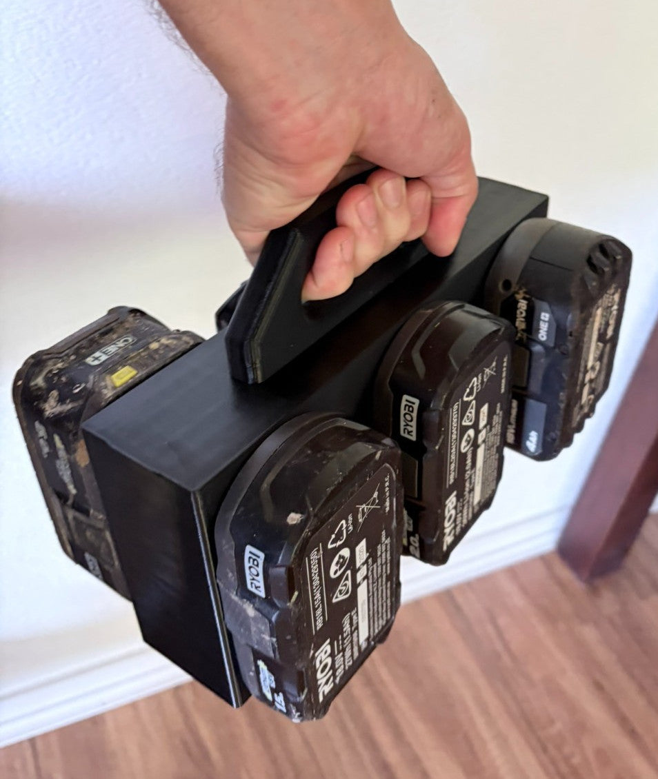 RYOBI 18V 6-SLOT BATTERY CADDY Carrying Case