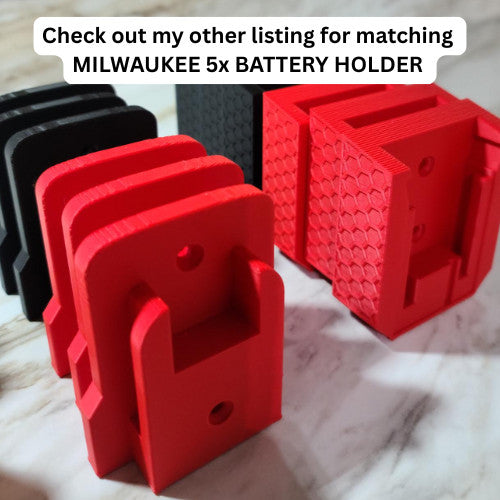 5x Milwaukee 18V Tool Holder Wall Mount