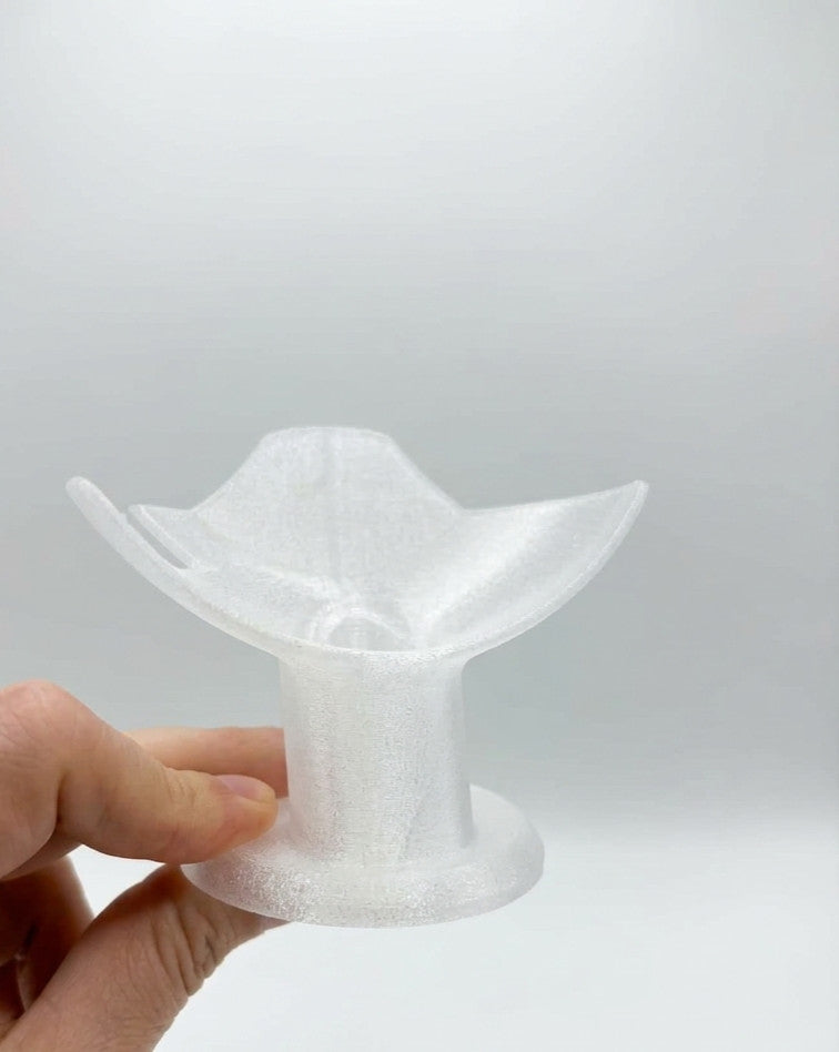 Google Home Nest Mini Vertical Mount Holder Stand in PEARL WHITE CRYSTAL