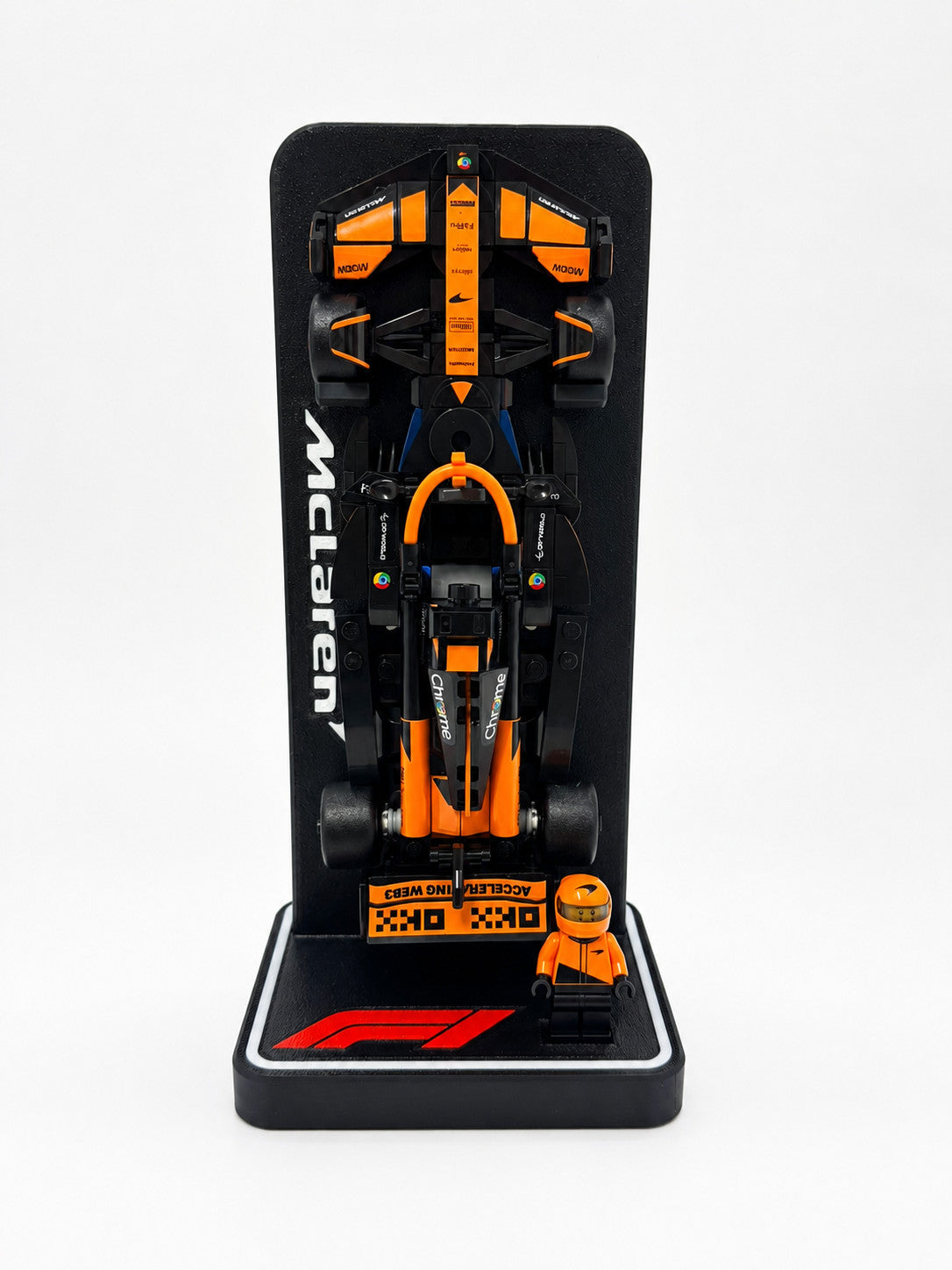 Display Stand compatible with LEGO F1 Speed Champions Race Car Teams