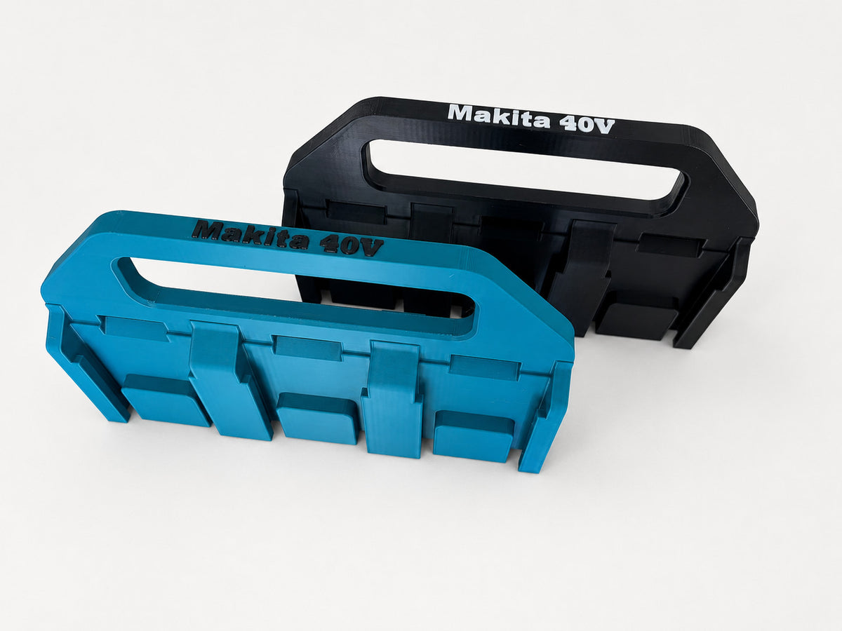 Makita 40V Battery Holder Caddy Carrier | Storage for 6 Batteries