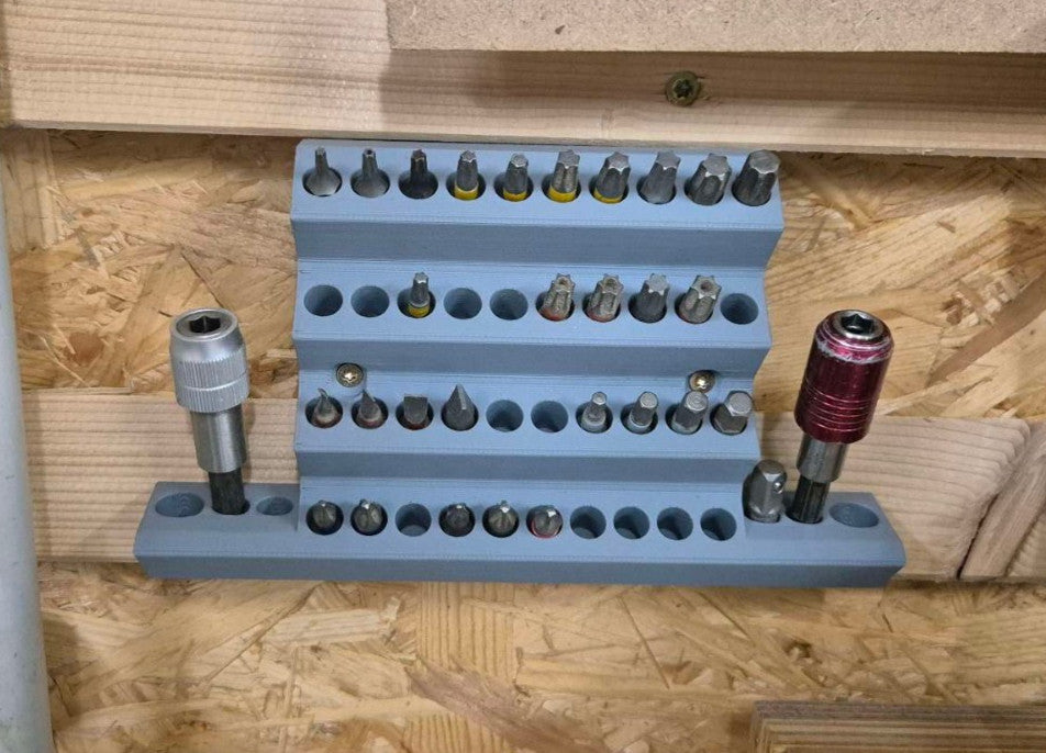Driver Drill HEX BITS Wall Mount Rack