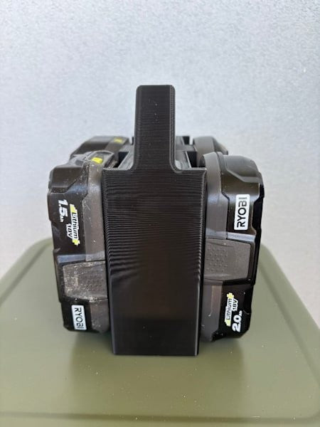 RYOBI 18V 4-slot Battery Caddy Carrier