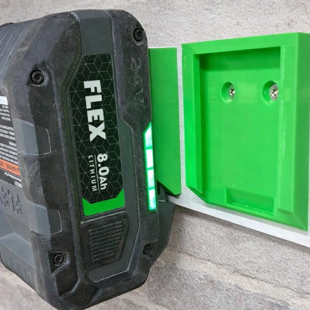 FLEX 24V Battery Holder - 5/10Pcs Wall Mount