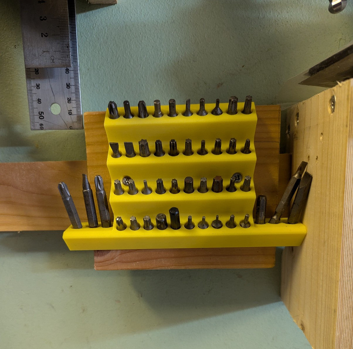 Driver Drill HEX BITS Wall Mount Rack