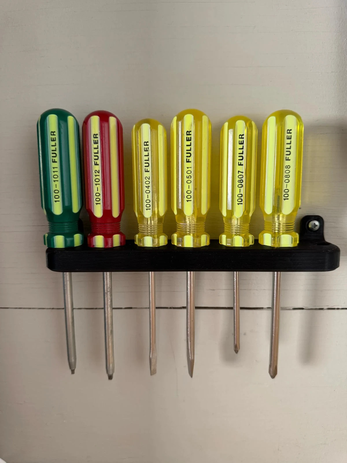 2x Screwdriver Organiser Holder Wall / Shelf Mount Rack